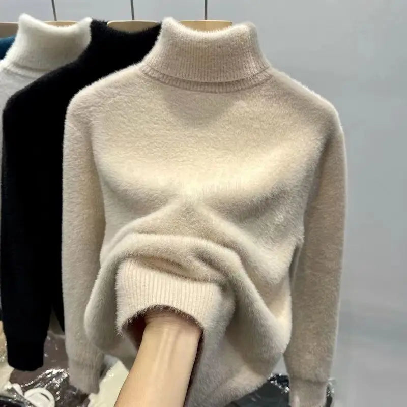 NORA High-Neck Knit Jumper