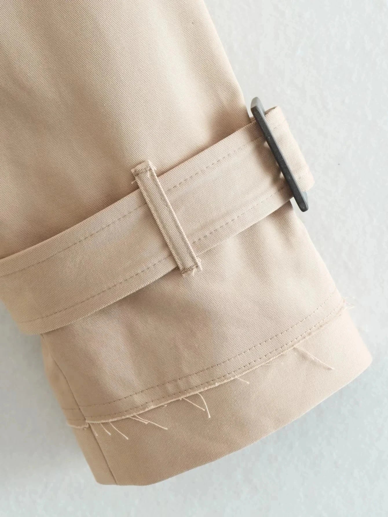 MAREN Belted Cropped Trench